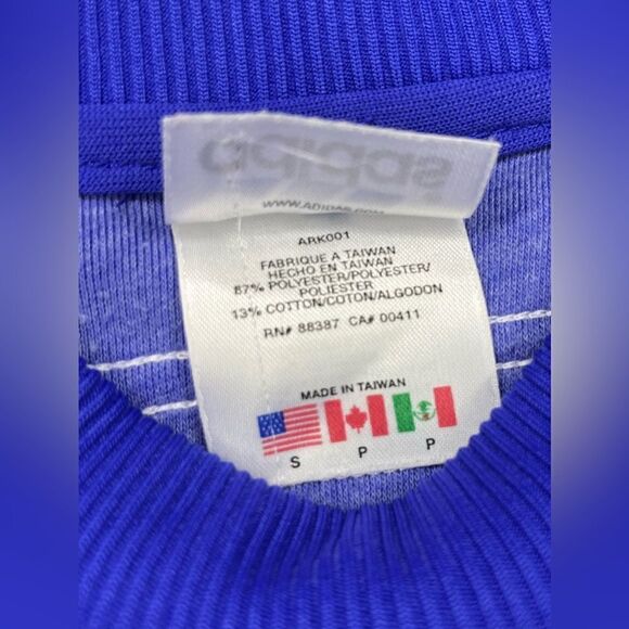 Adidas 3 stripes Purple sweatshirt sz small - Picture 3 of 7